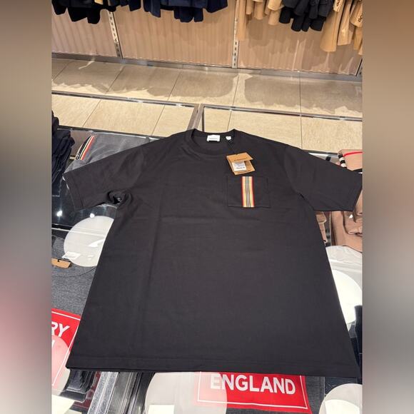 Burberry Men's Black Oversized Short Sleeve Tee Large - Picture 2 of 5